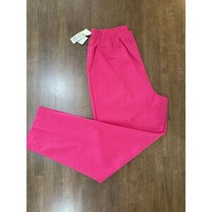 Vintage 90s Cabin Creek Pink Stretch Cotton Pull-On Pants Tall 16T JCPenney NWT